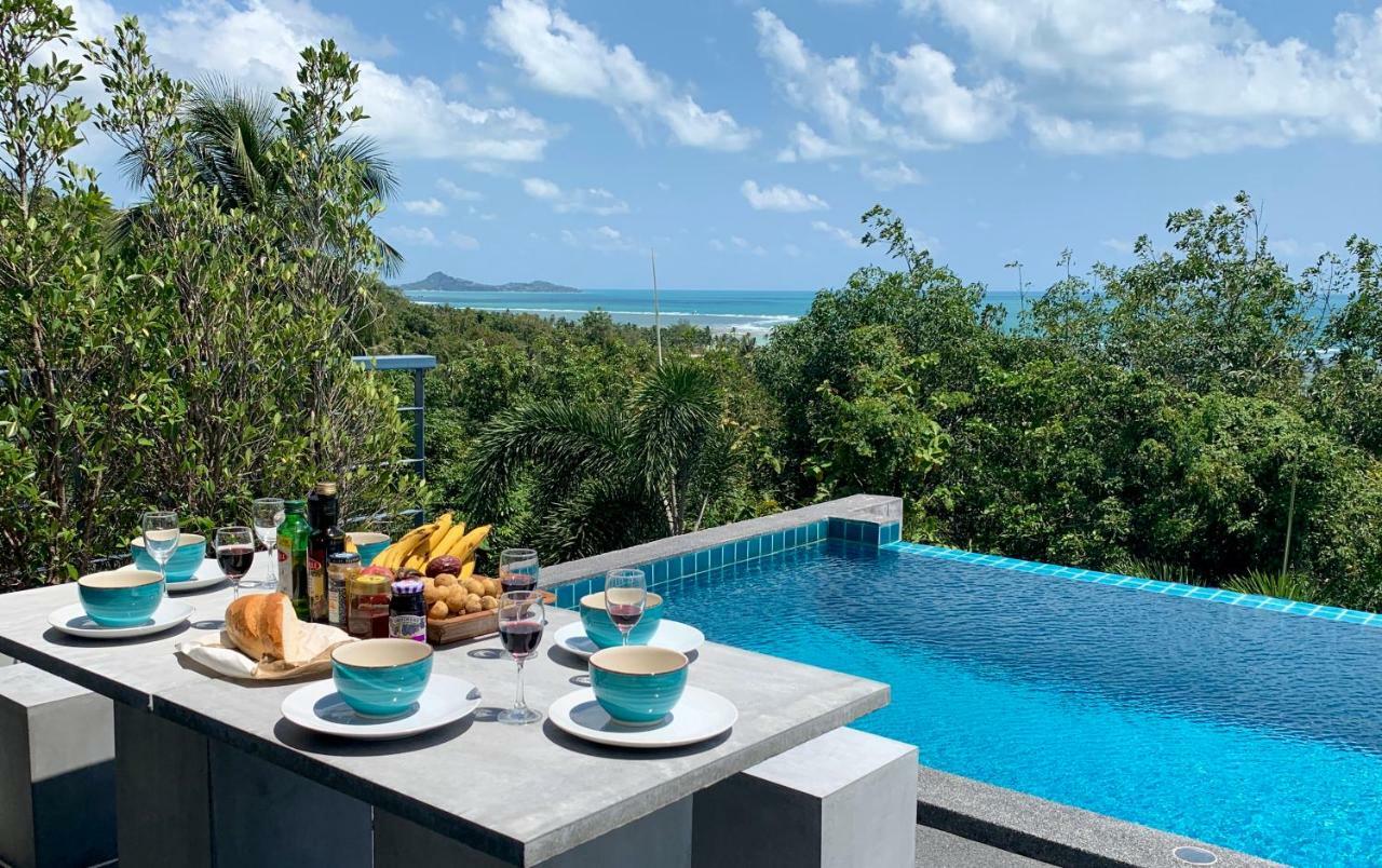Ko Samui Seaview Pool Villa Seren With Car Laem Set strand Eksteriør bilde